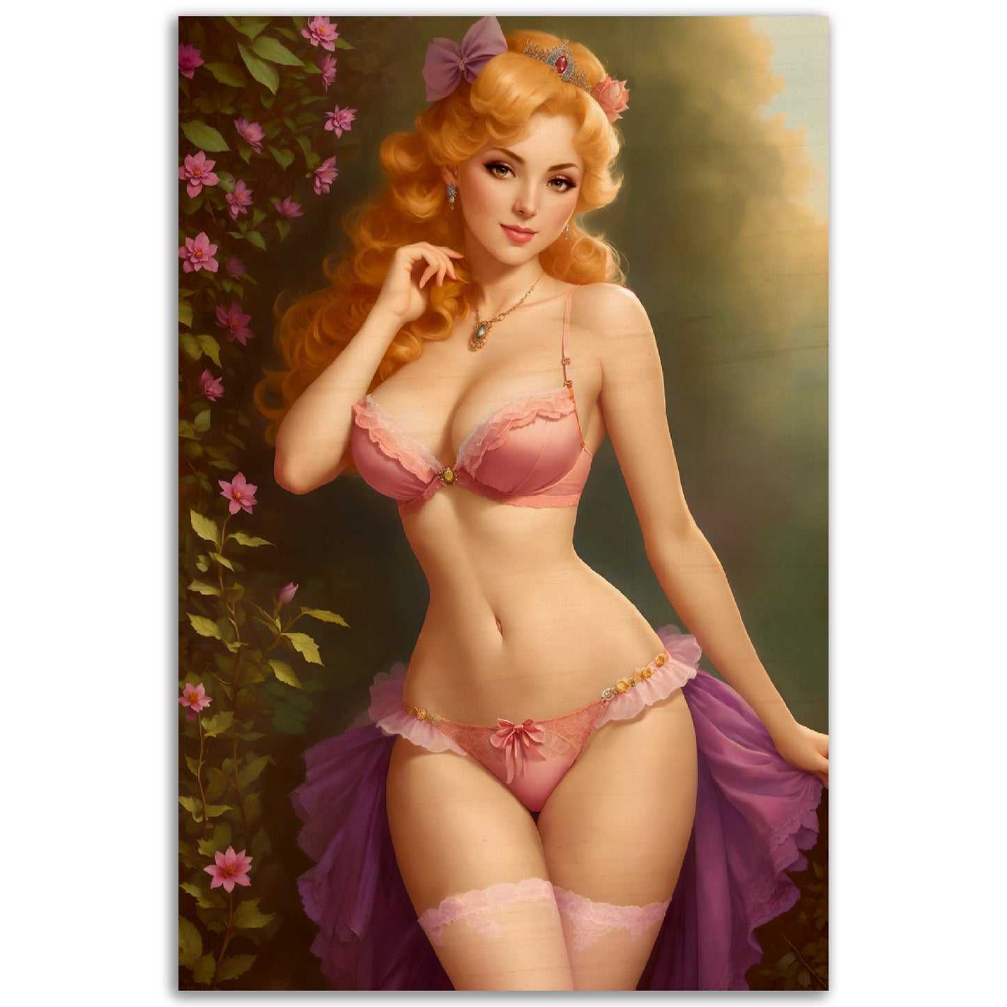 Daily Pinup #52 - Pink Princess Wall Art