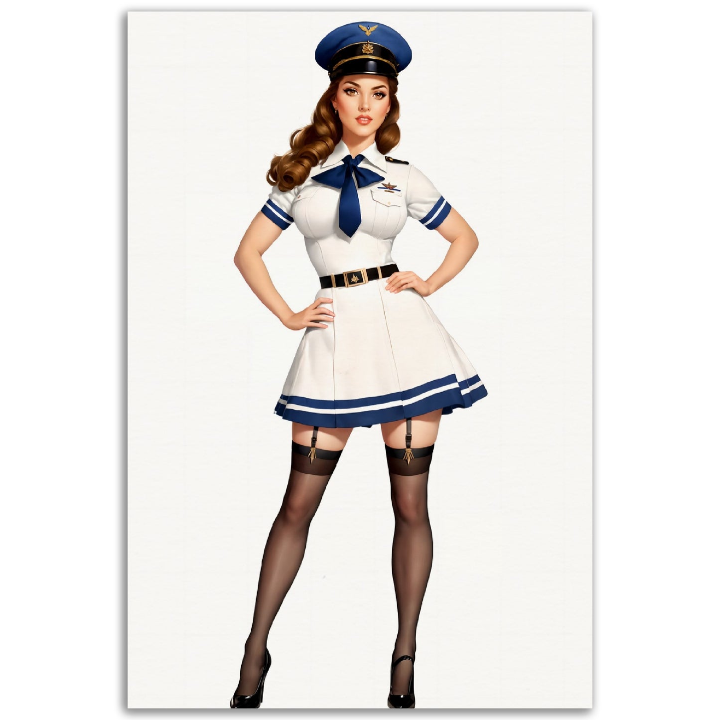Daily Pinup #08 Air Force Girl Wall Art