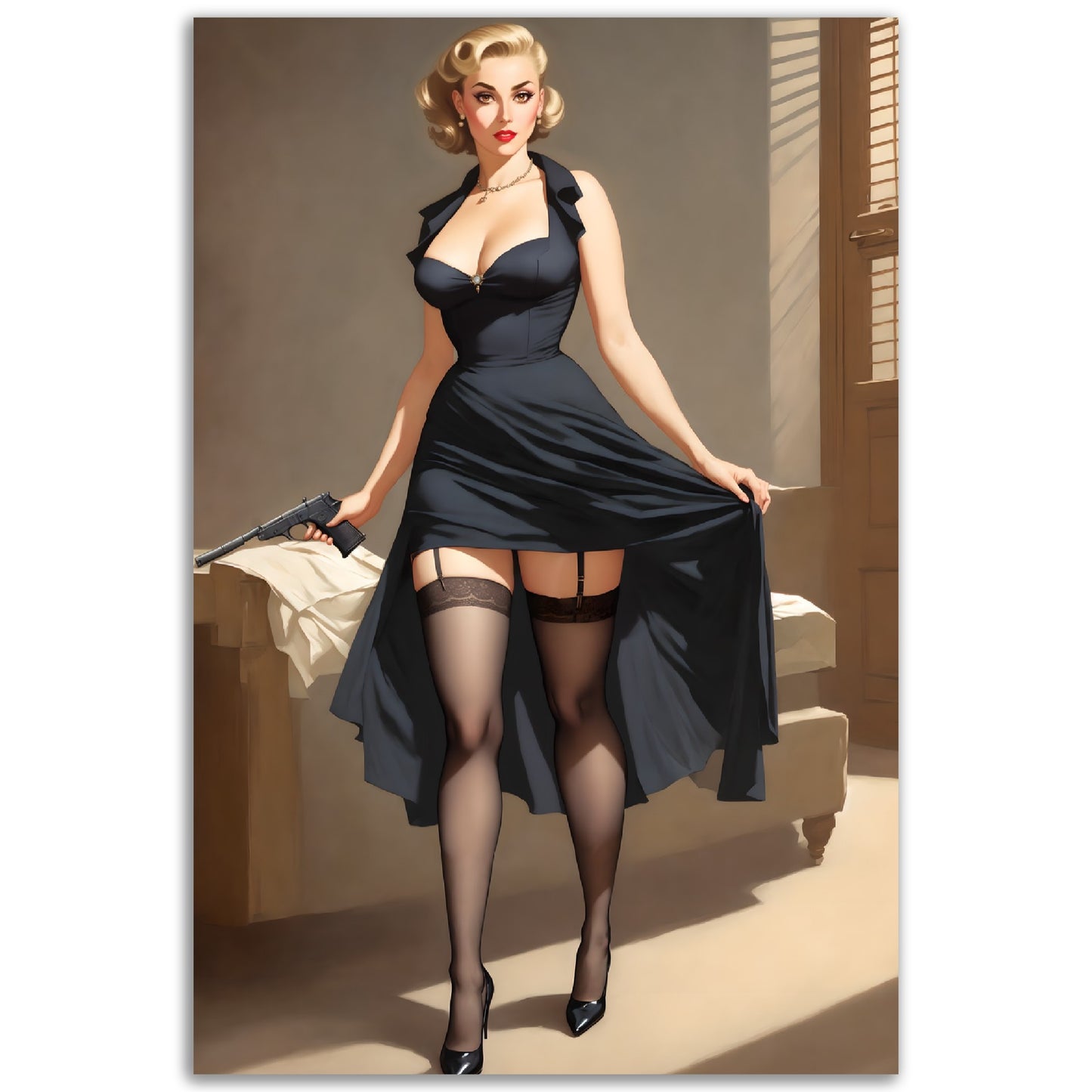Daily Pinup #34 - Secret Agent Wall Art