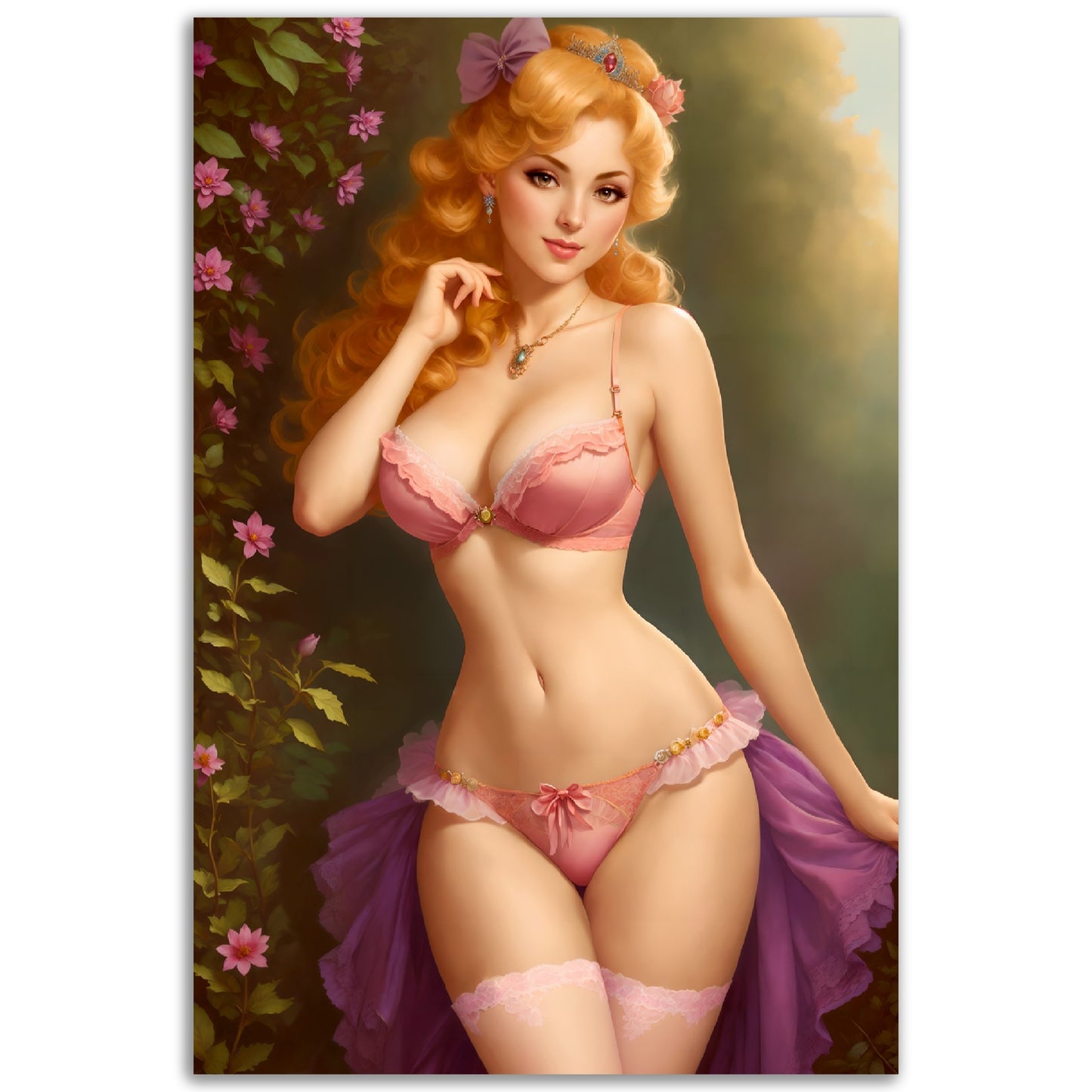 Daily Pinup #52 - Pink Princess Wall Art