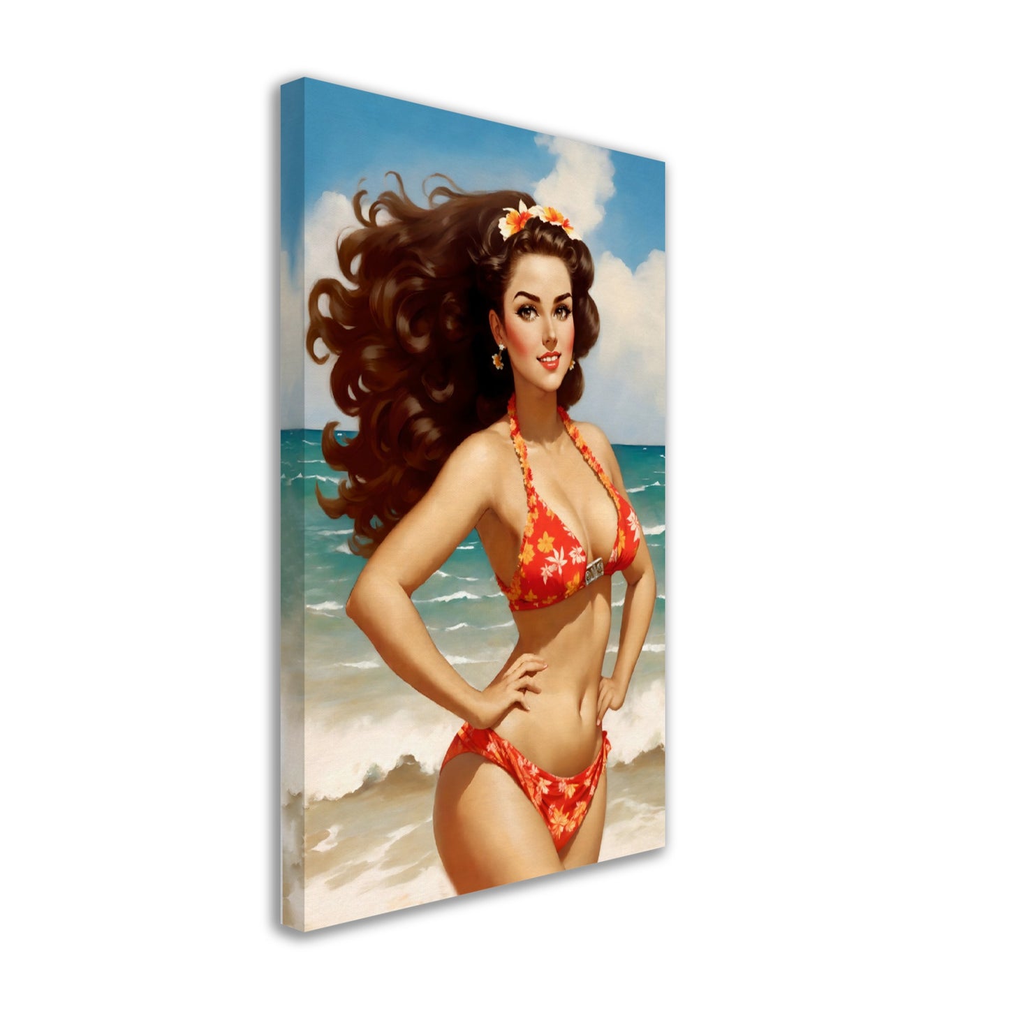 Daily Pinup #56 - Beach Bikini Wall Art