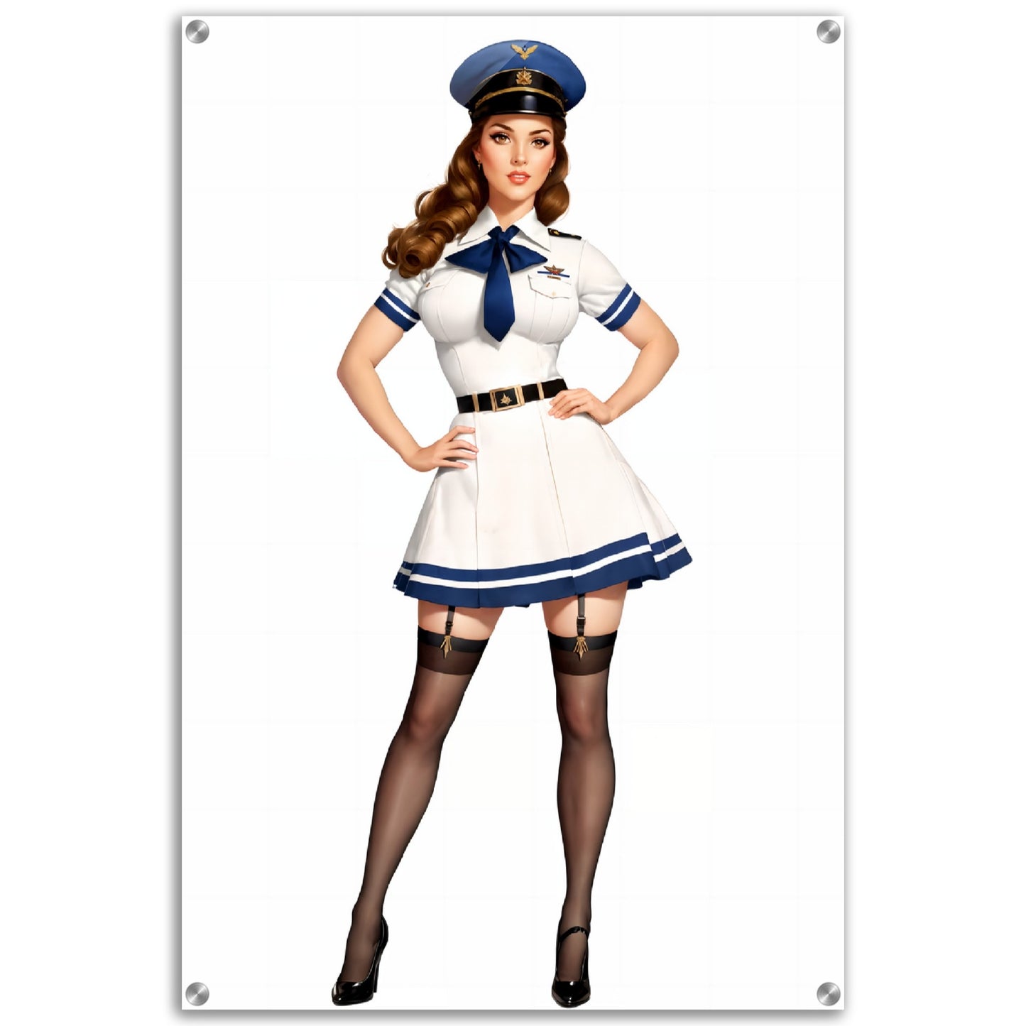 Daily Pinup #08 Air Force Girl Wall Art