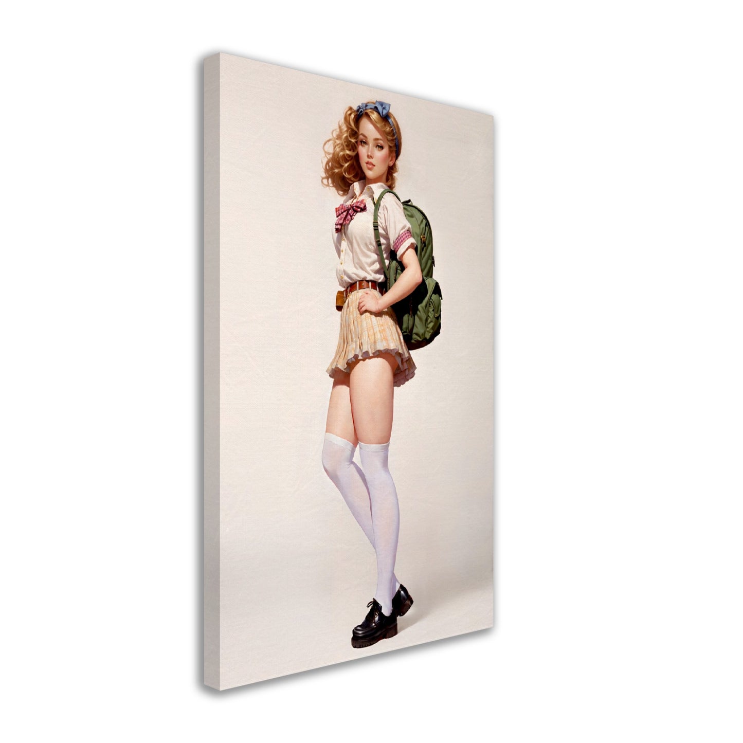 Daily Pinup #15 - School Girl Coed Pinup Wall Art