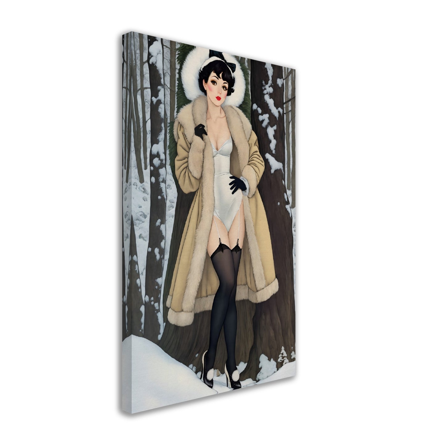 Daily Pinup #24 - Vintage Snow Bunny Wall Art