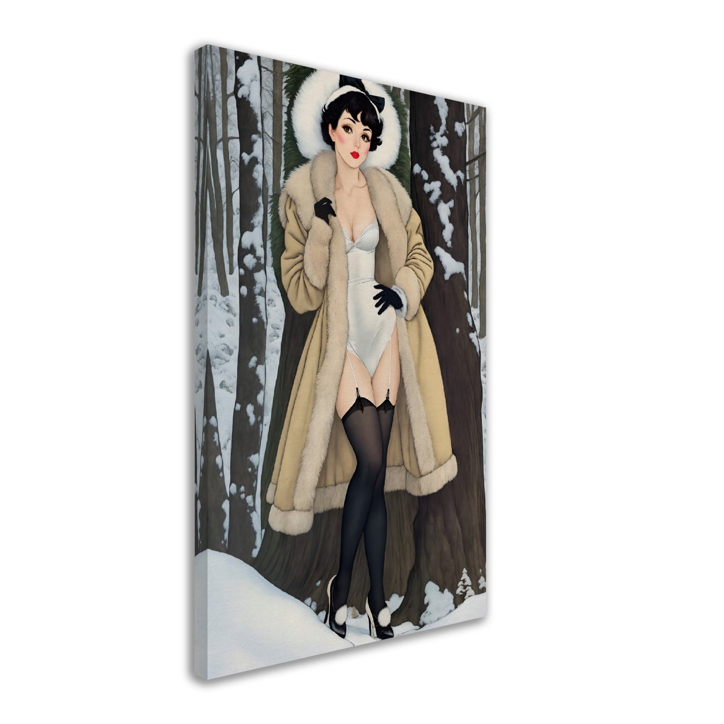 Daily Pinup #24 - Vintage Snow Bunny Wall Art