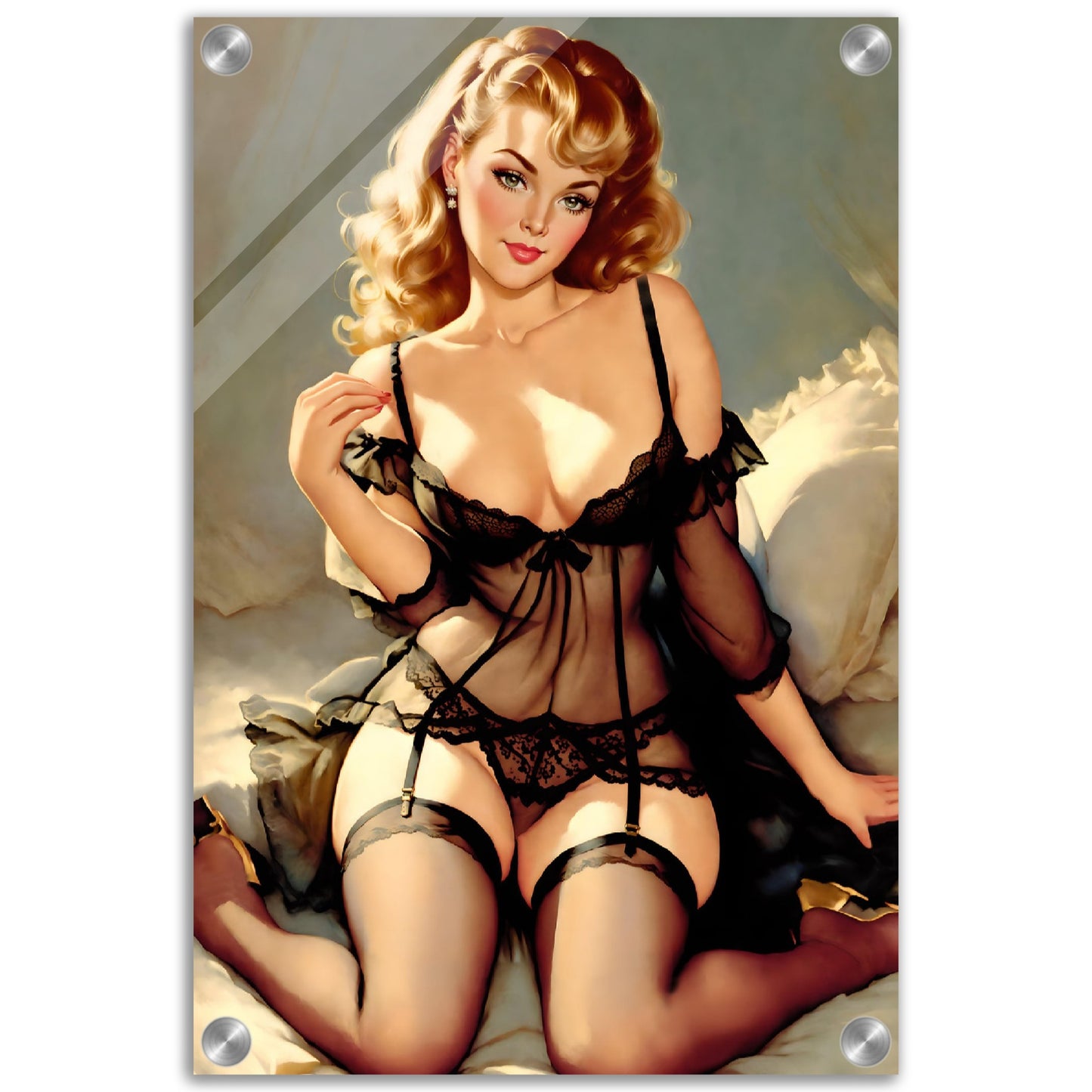 Daily Pinup #69 - She's Waiting Wall Art