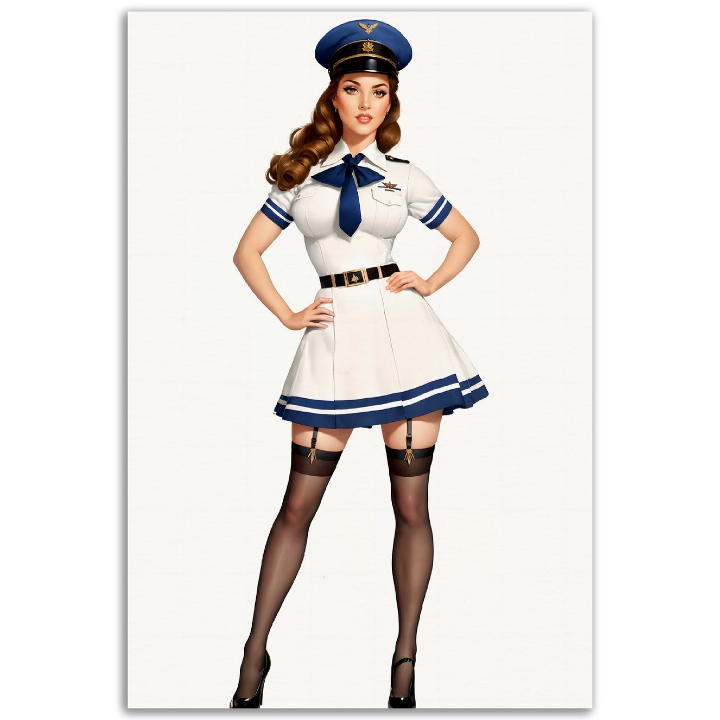 Daily Pinup #08 Air Force Girl Wall Art