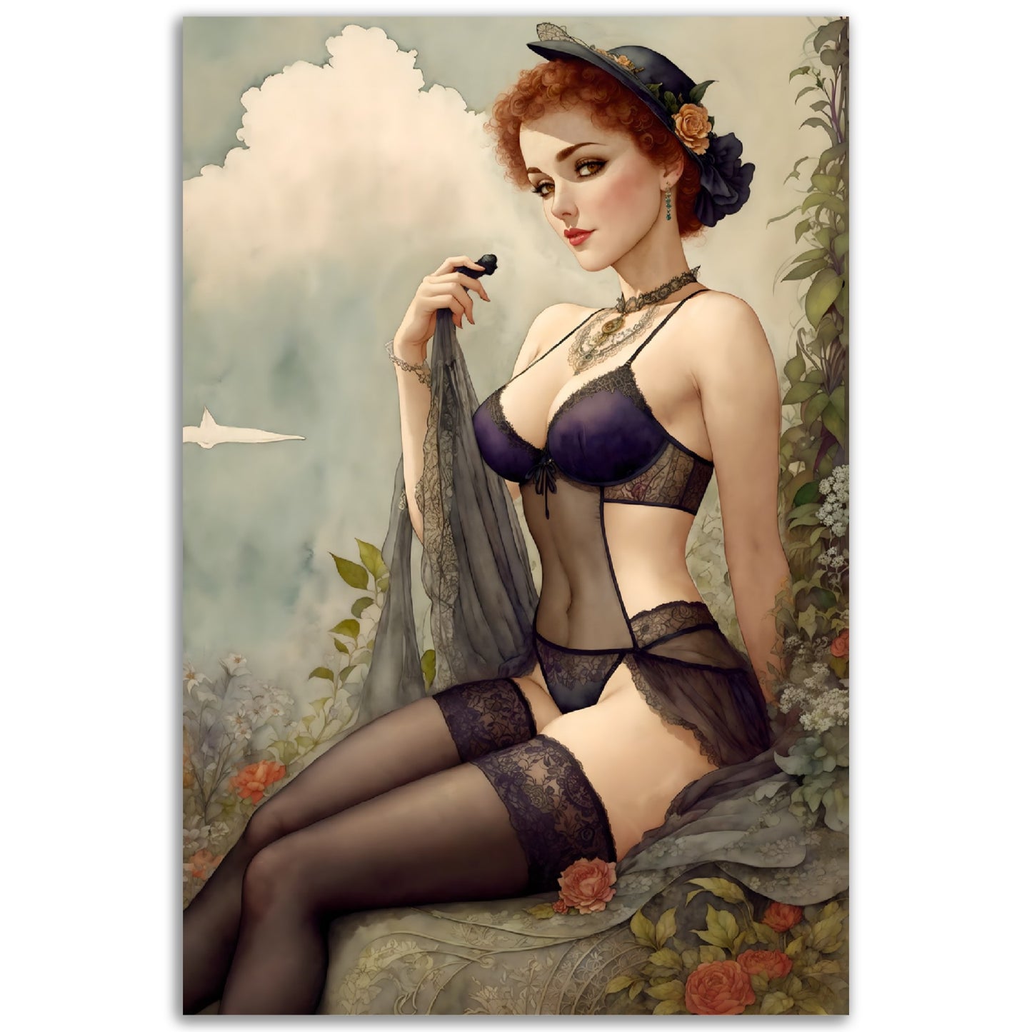 Daily Pinup #60 - Retro Temptress Wall Art