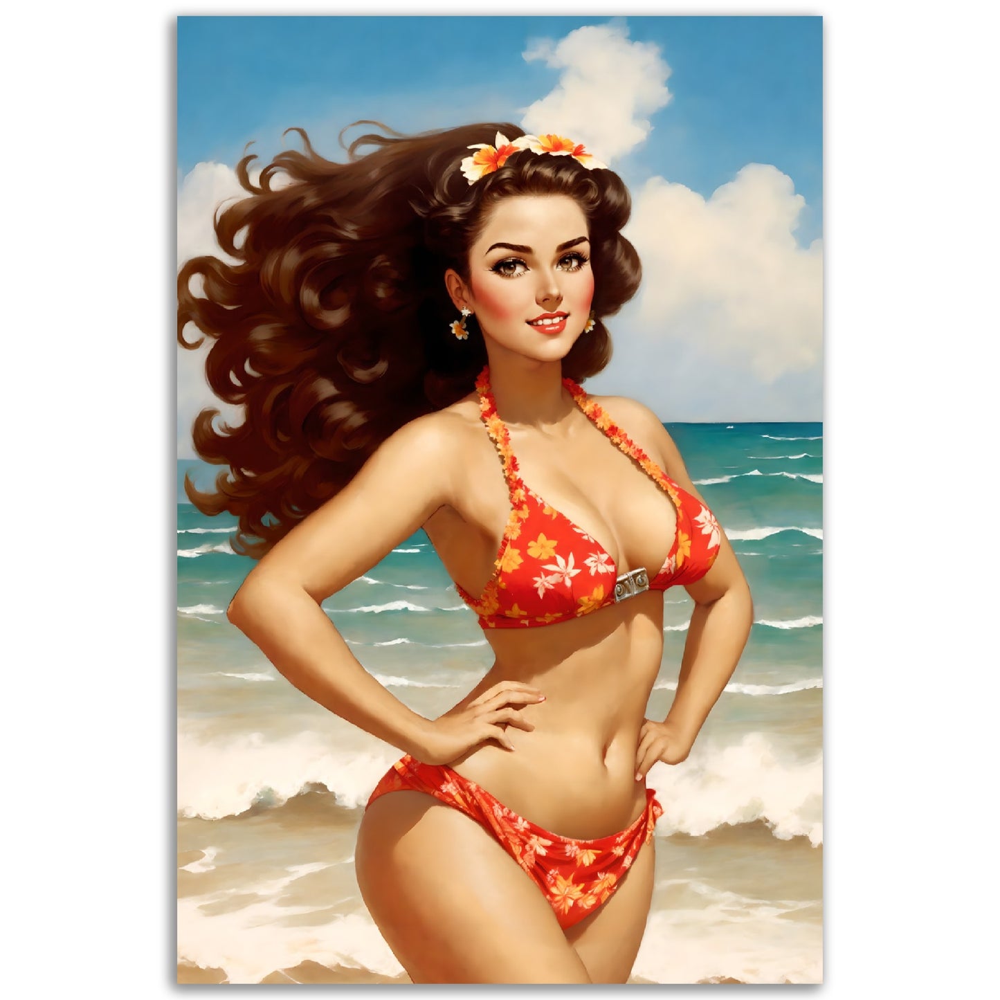 Daily Pinup #56 - Beach Bikini Wall Art