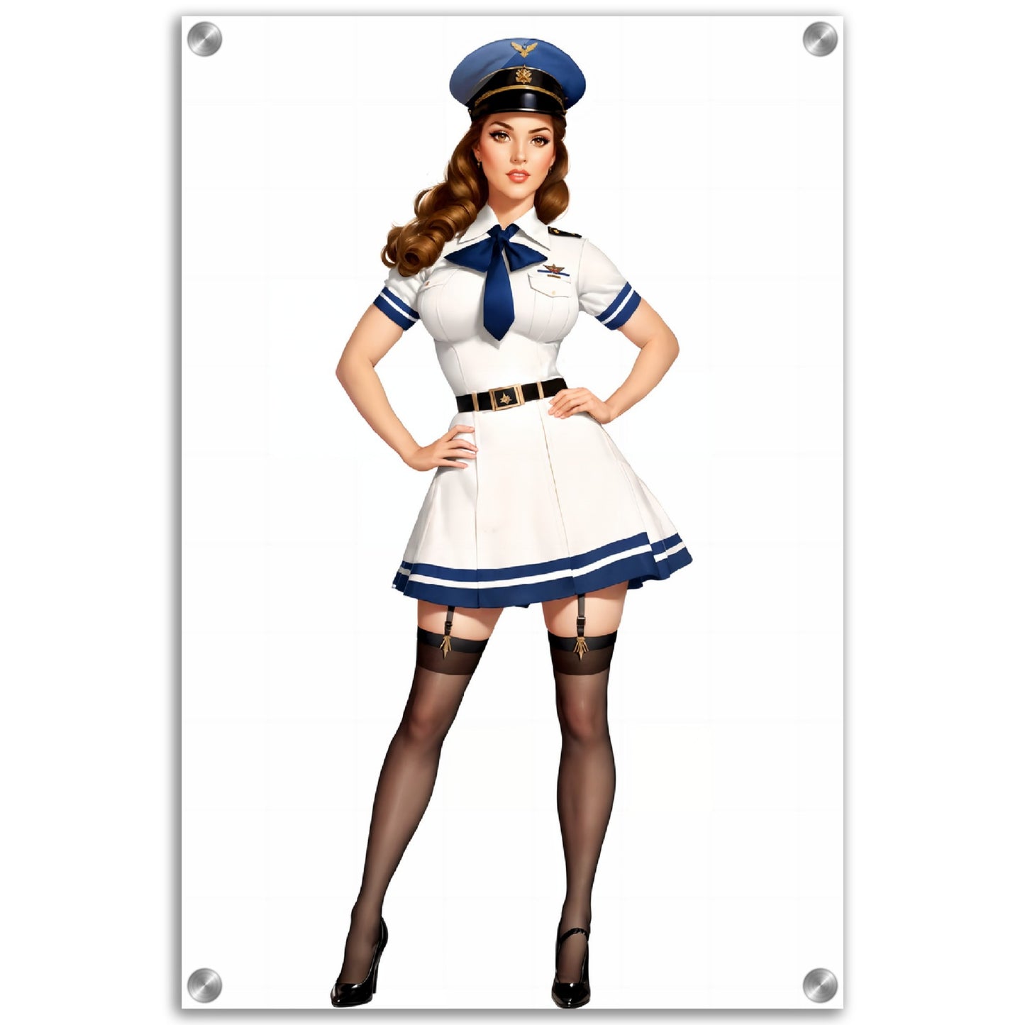 Daily Pinup #08 Air Force Girl Wall Art