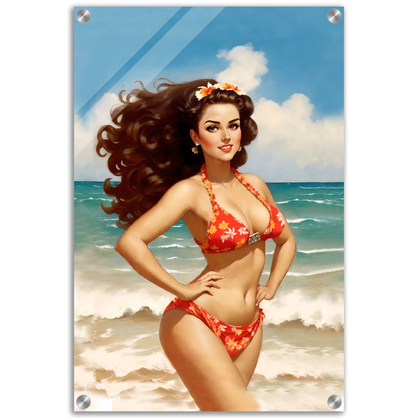 Daily Pinup #56 - Beach Bikini Wall Art