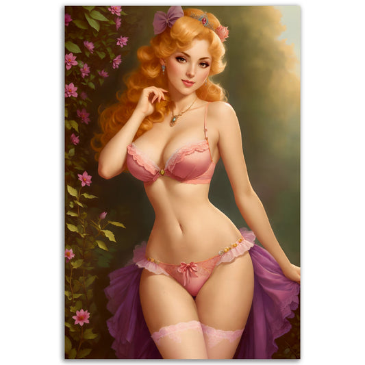 Daily Pinup #52 - Pink Princess Wall Art
