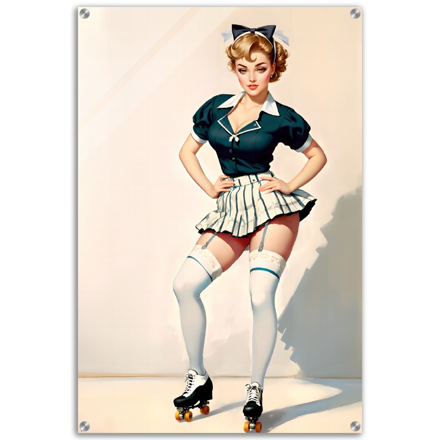 Daily Pinup #14 - Retro Car Hop Girl Wall Art