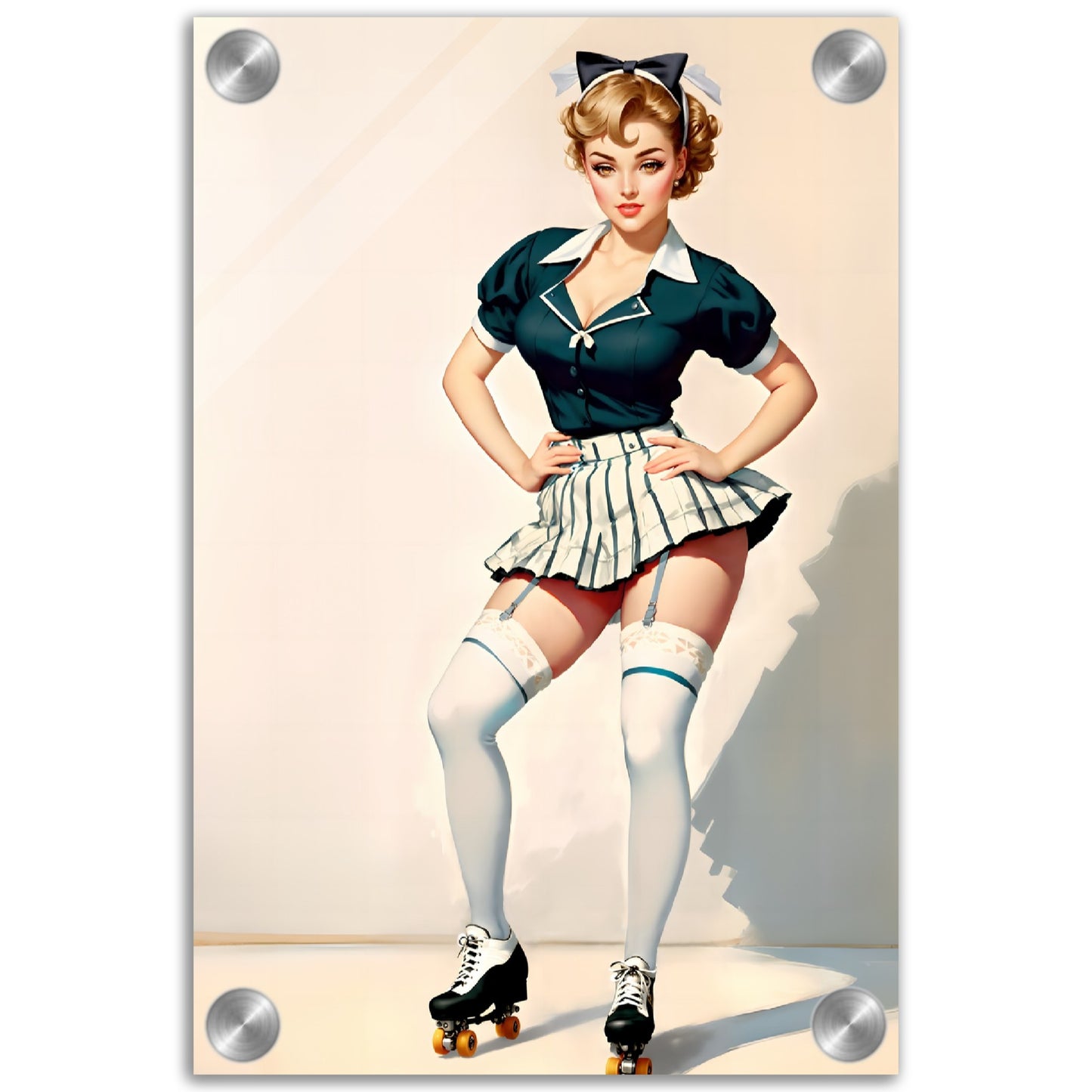 Daily Pinup #14 - Retro Car Hop Girl Wall Art