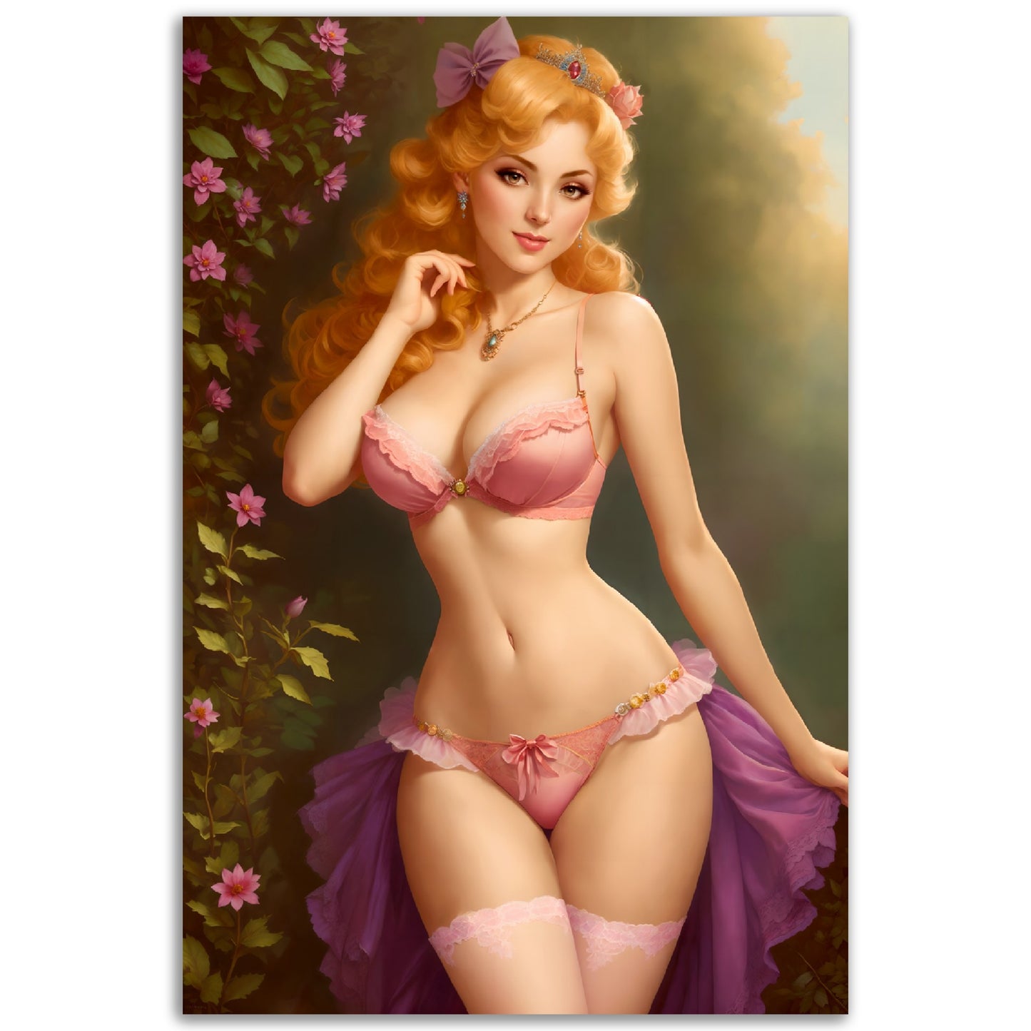 Daily Pinup #52 - Pink Princess Wall Art