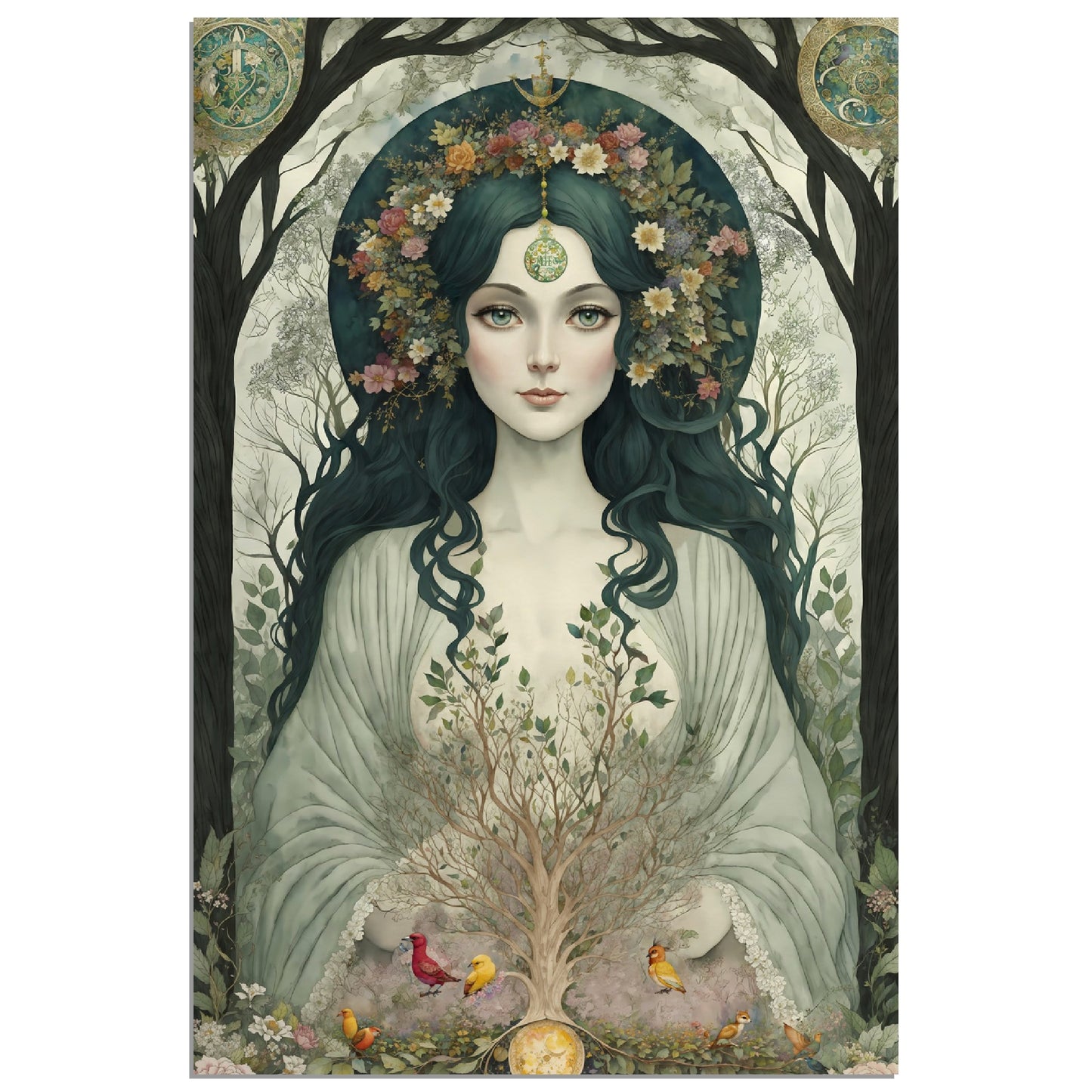 Daily Pinup #71 - Zoe Goddess of New Life Wall Art