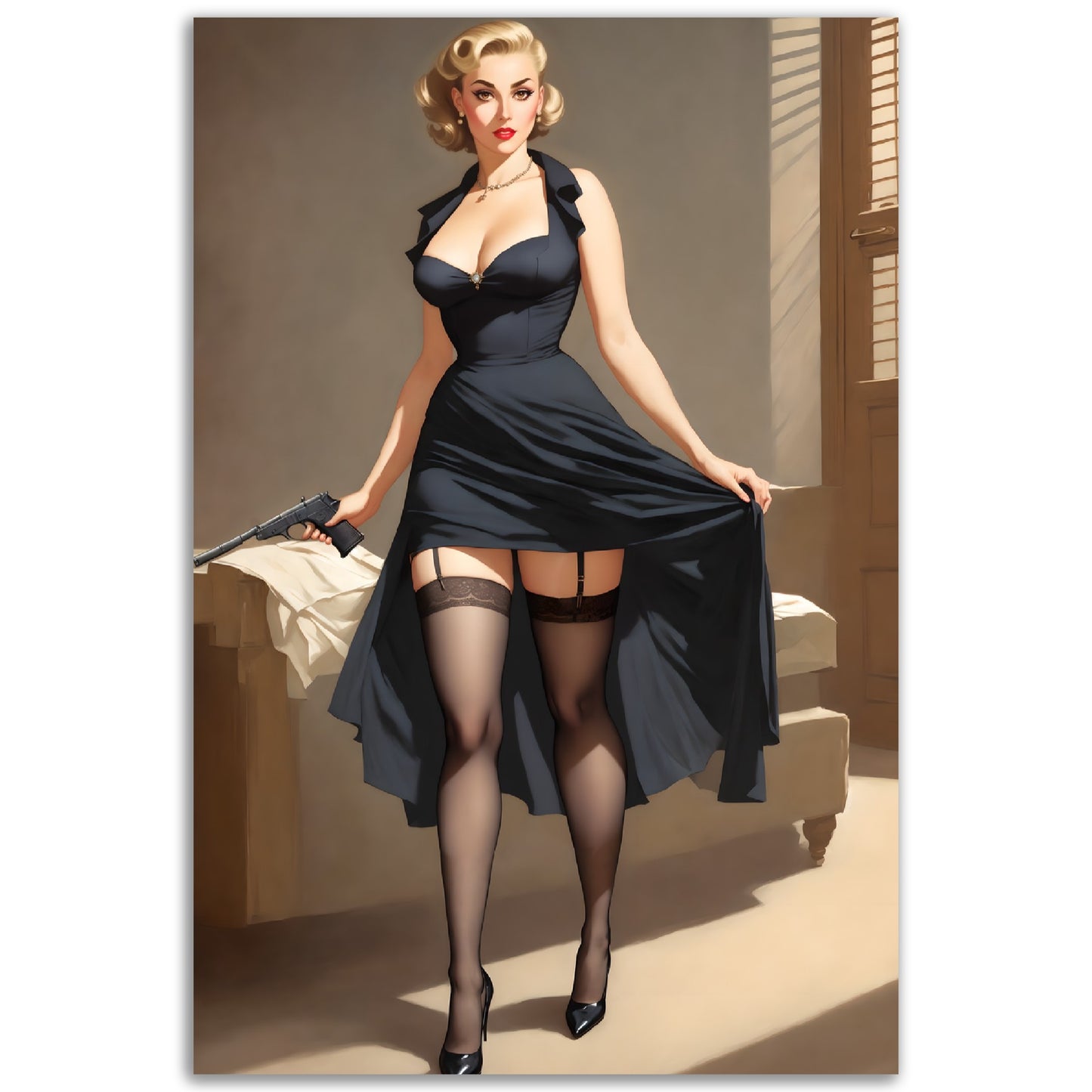 Daily Pinup #34 - Secret Agent Wall Art