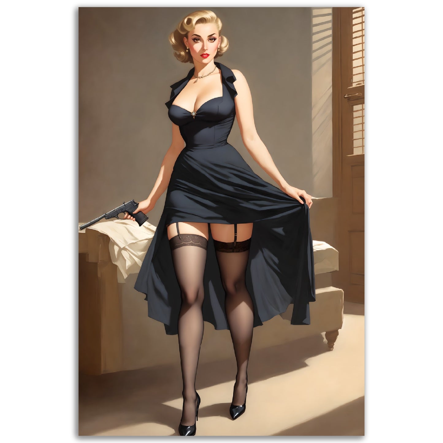 Daily Pinup #34 - Secret Agent Wall Art