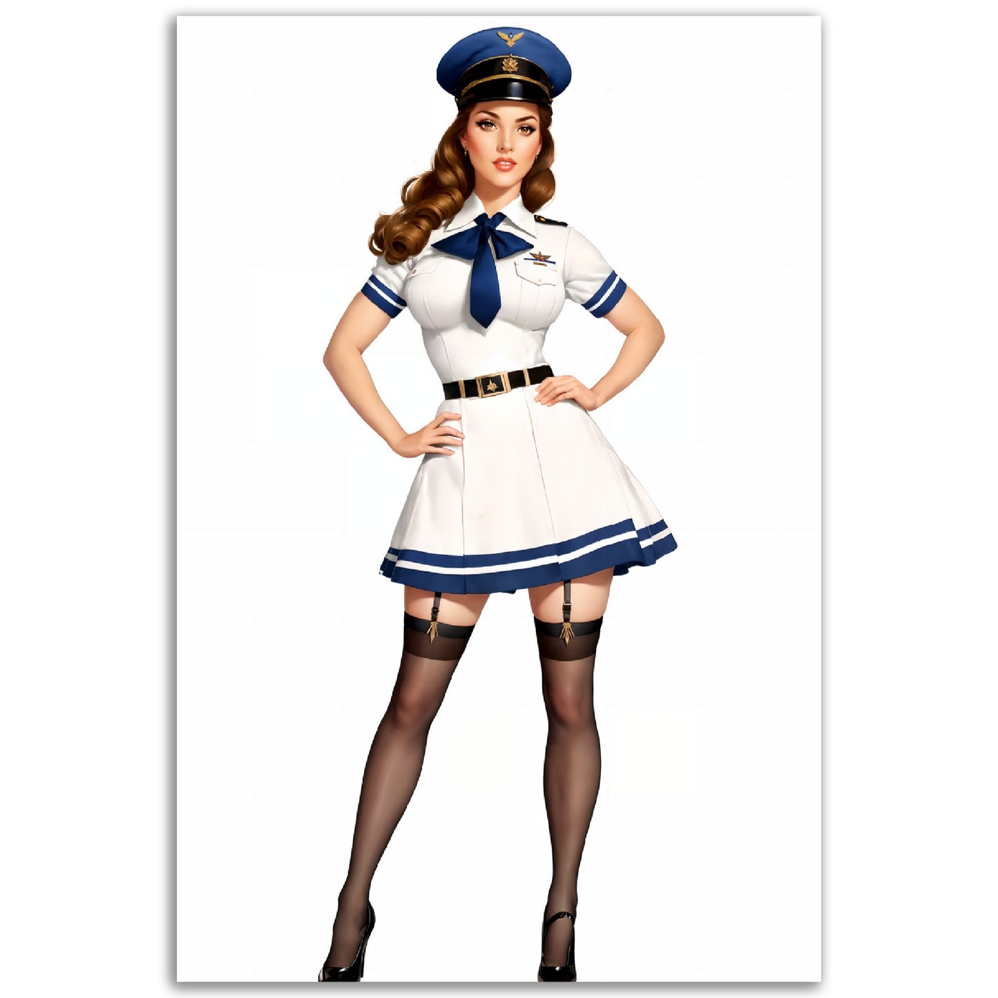 Daily Pinup #08 Air Force Girl Wall Art