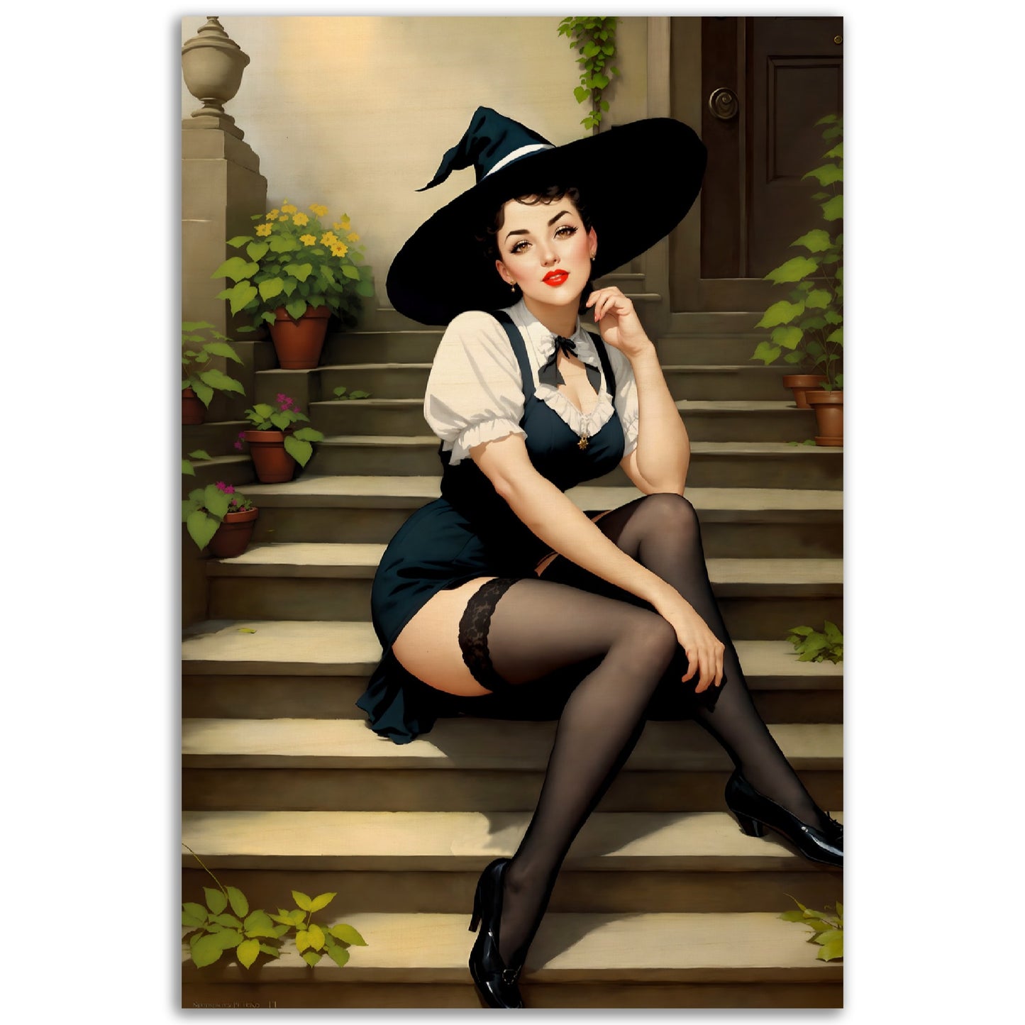 Daily Pinup #35 - Witch at Your Door Step Wall Art