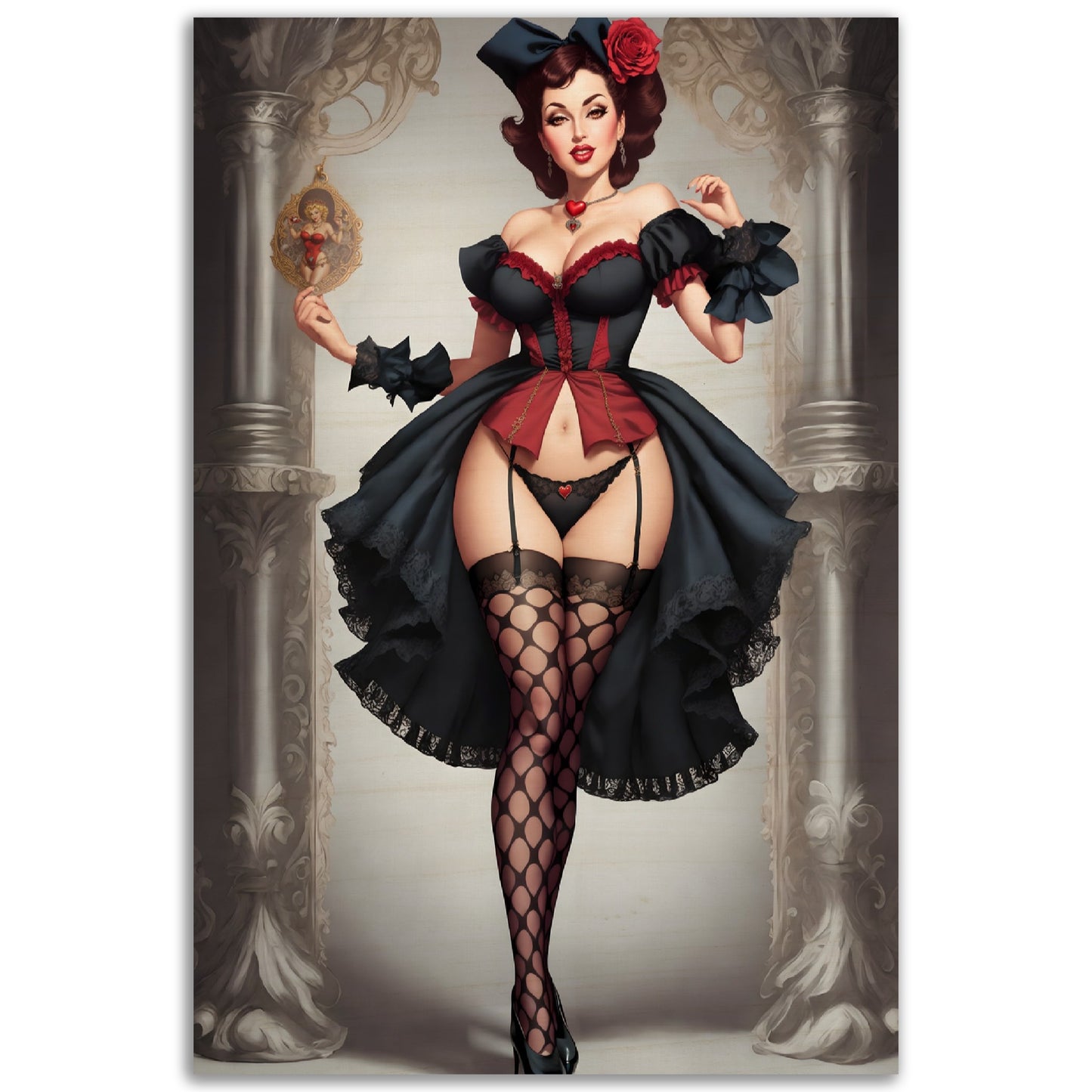Daily Pinup #22 - Queen of Hearts Wall Art