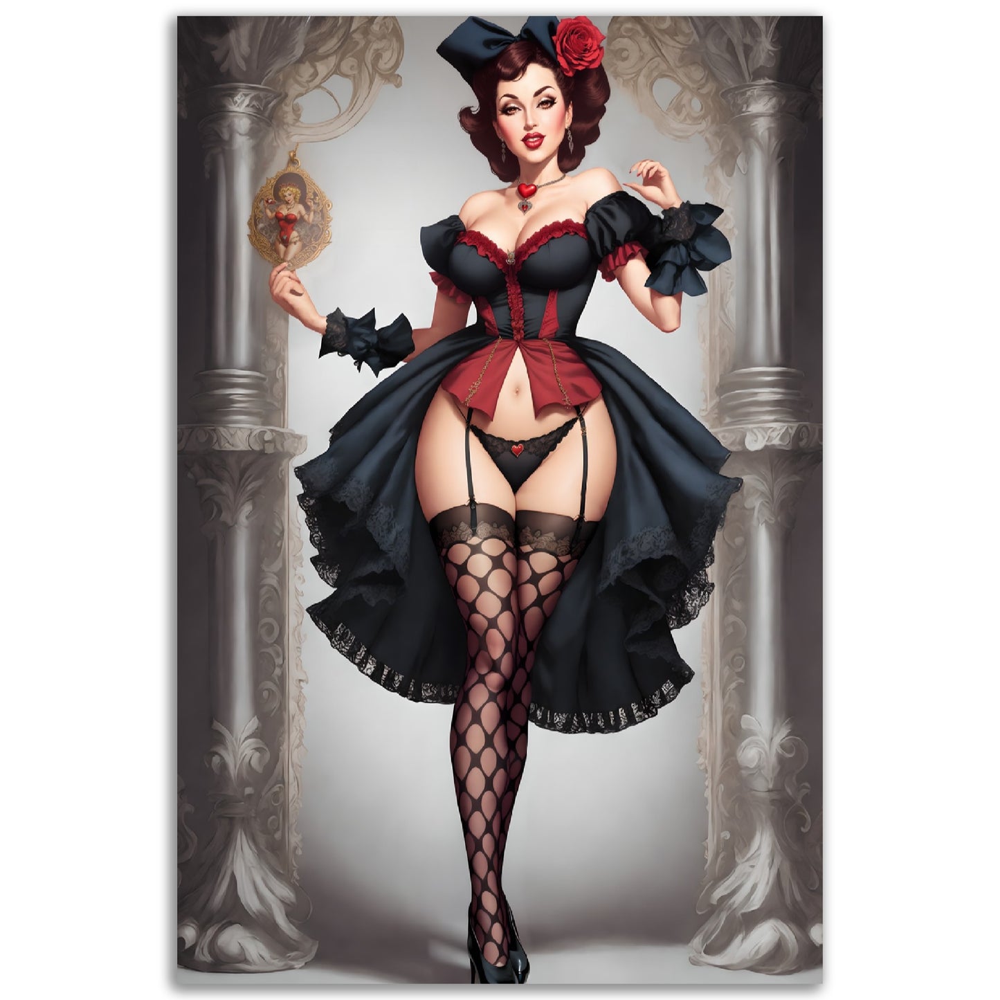 Daily Pinup #22 - Queen of Hearts Wall Art