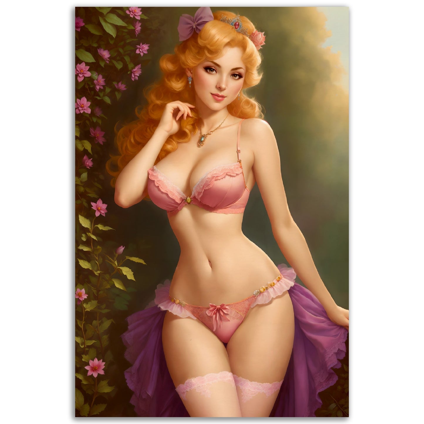 Daily Pinup #52 - Pink Princess Wall Art