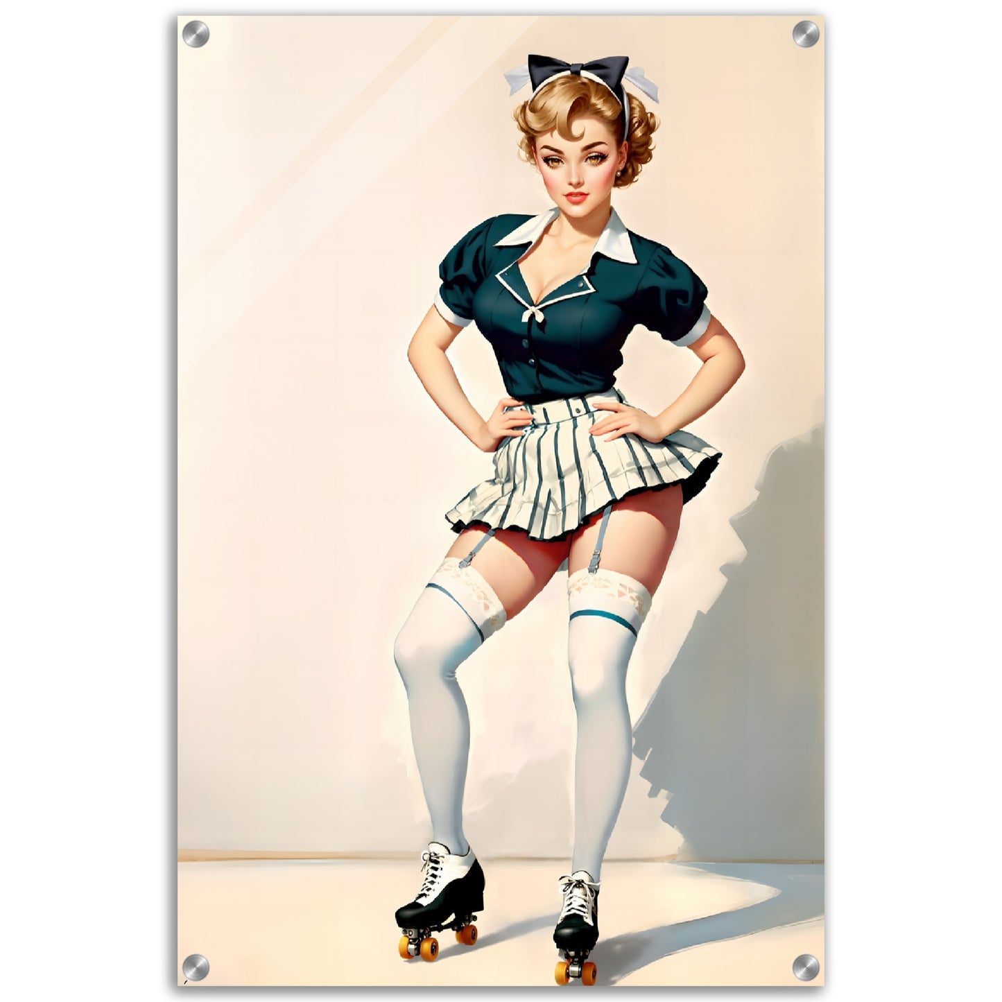 Daily Pinup #14 - Retro Car Hop Girl Wall Art