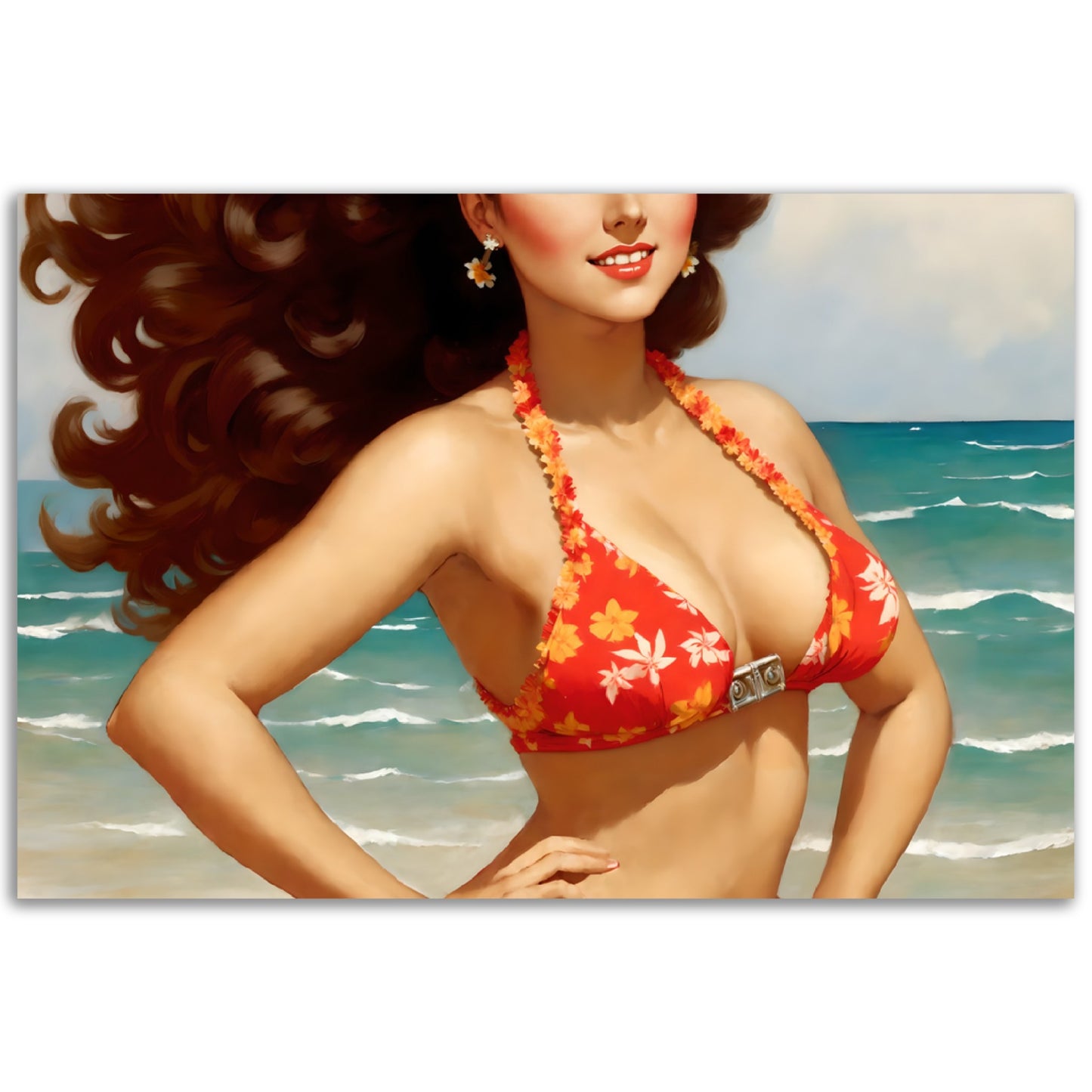 Daily Pinup #56 - Beach Bikini Wall Art